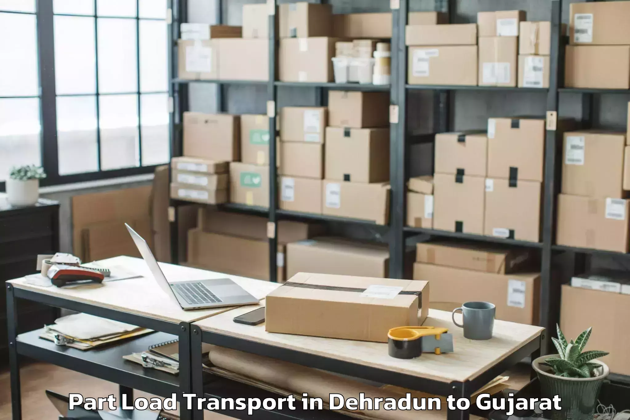 Quality Dehradun to Devgadh Bariya Part Load Transport